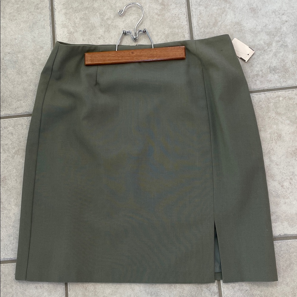 NWT Sage skirt 21” lined with zippered back size 12